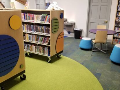 Chelsea Public Library Mobile Childrens Shelving